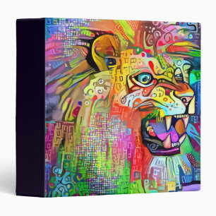 Classeur Fierce comme un Lion Portrait Peinture