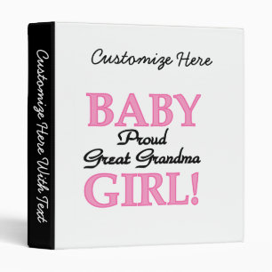 Classeur Fière grand grand grand-mère bébé cadeaux de fille