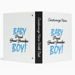 Classeur Fière Grand Papy Bébé Cadeaux Garçon