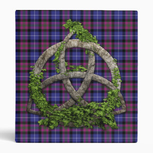 Classeur Fierté celtique de noeud de trinité de tartan de