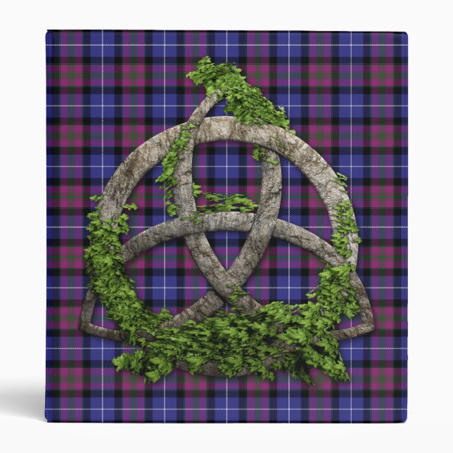 Classeur Fierté celtique de noeud de trinité de tartan de (Devant)