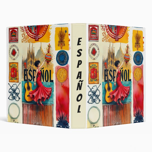 Classeur Fiesta culturelle d'Español (Arrière-plan)