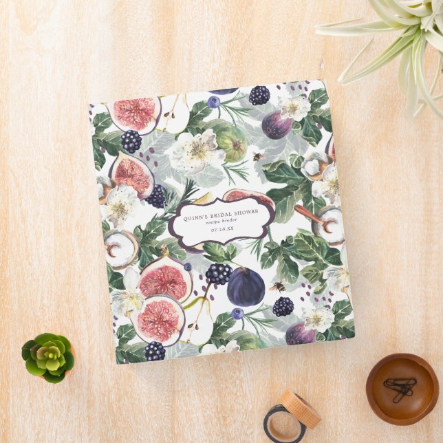 Classeur Fig et baies florales | Recette Fête des mariées (In Situ)