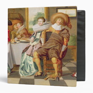 Classeur Figures élégantes se régalant à un Tableau