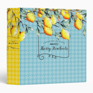 Classeur Filiale de citron recette personnalisée de livre d