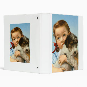 Classeur Fille avec chien