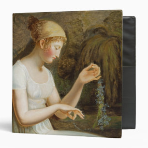 Classeur Fille avec des fleurs