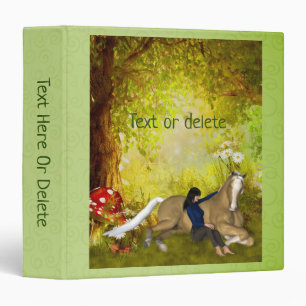 Classeur Fille avec fantaisie artistique de cheval Personna