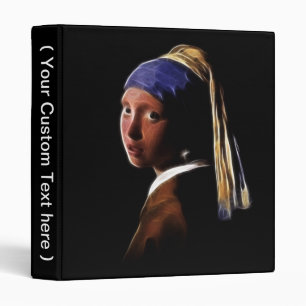 Classeur Fille avec une boucle d'oreille Digital de perle