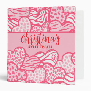 Classeur Fille Blush Rose Coeurs Posters de animaux Sweet T