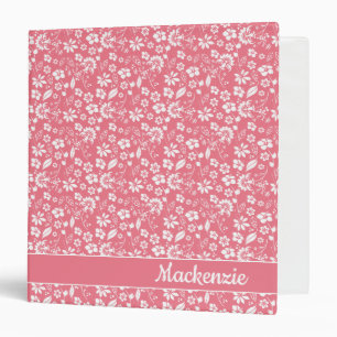 Classeur Fille Blush rose Tropical Fleurs de Printemps