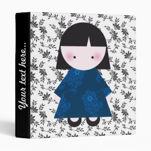 Classeur Fille chinoise mignonne