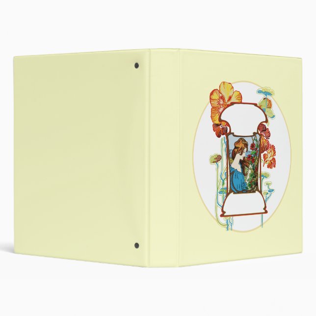 Classeur Fille dans le jardin (Arrière-plan)