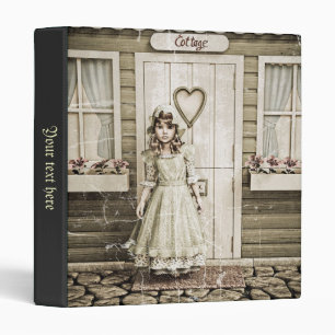 Classeur Fille de cottage vintage Art shabby chic