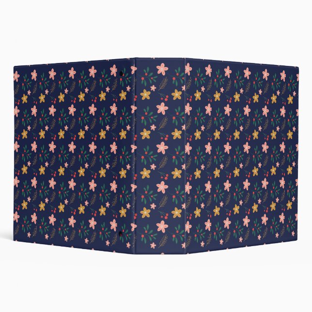 Classeur Fille Fleur Art Nouveau Design Floral Aesthétique  (Arrière-plan)
