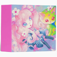 Fille japonaise de Wamono avec le chaton de Kawaii