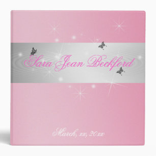 Classeur Fille Rose, Sweet sixteen, Personnalisé, Album pho