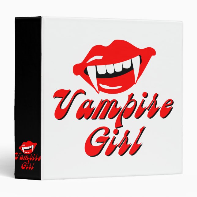 Classeur fille vampire (Devant/Côté)