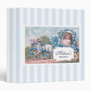 Classeur Fille vintage en transport pilotée par des agneaux