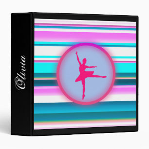Classeur Filles Ballerina Dance Stripes