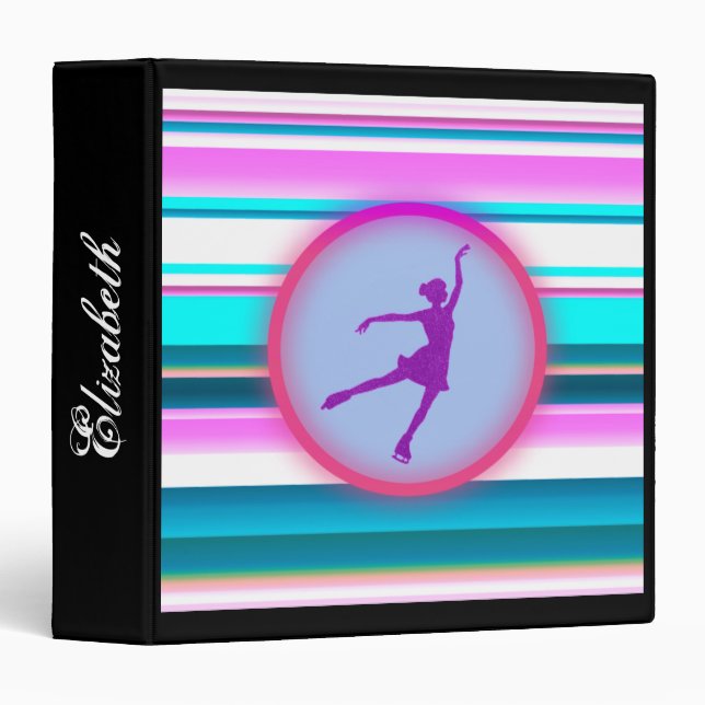 Classeur Filles Patinage artistique (Devant/Côté)