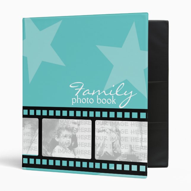 Classeur Filmstrip photo personnalisée (Devant/intérieur)