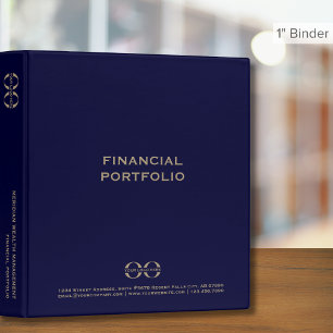 Classeur financier avec logo de modèle