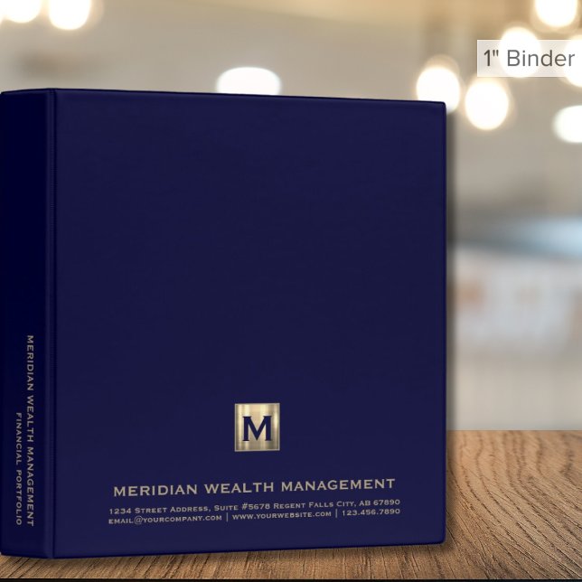 Classeur financier bleu de la Marine (Créateur téléchargé)