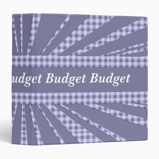 Classeur financier de budget (Devant/Côté)