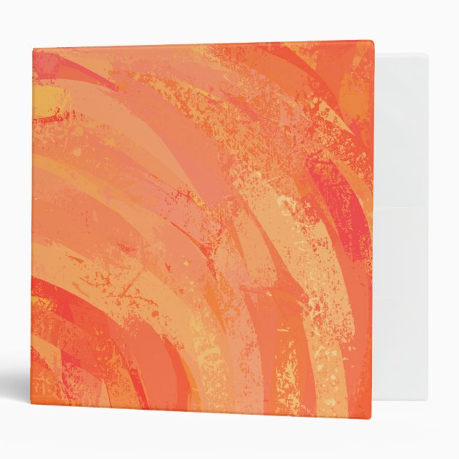 Classeur Fire Lake Orange Swirl (Devant/intérieur)