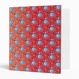 Classeur Flacon de Noël rouge et bleu Abstrait