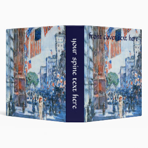 Classeur Flags Fifth Avenue par Childe Hassam, Art Vintage