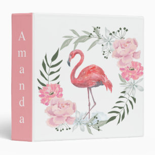 Classeur Flamant rose rose.