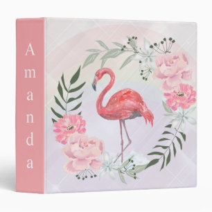 Classeur Flamant rose rose.