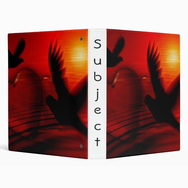 Classeur Flamant rose Valentine (Arrière-plan)