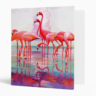 Classeur Flamants roses roses par Francis Lee Jacques