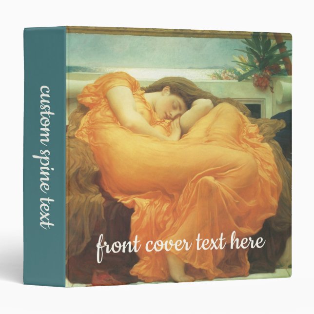 Classeur Flaming June par Lord Frederic Leighton (Devant/Côté)