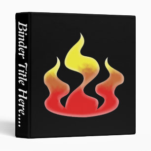 Classeur Flammes - 1"