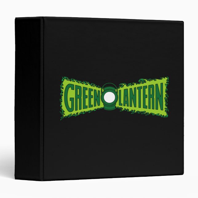 Classeur Flammes du logo vert (Devant/Côté)