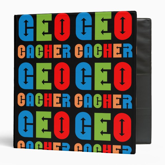 Classeur Flèches de géocacher colorées (Devant/Intérieur)