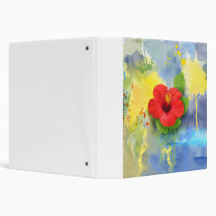 Classeur Fleur abstraite de ketmie