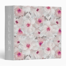 Fleur blanche et rose délicate