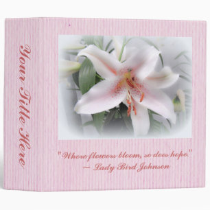 Classeur Fleur blanche orientale