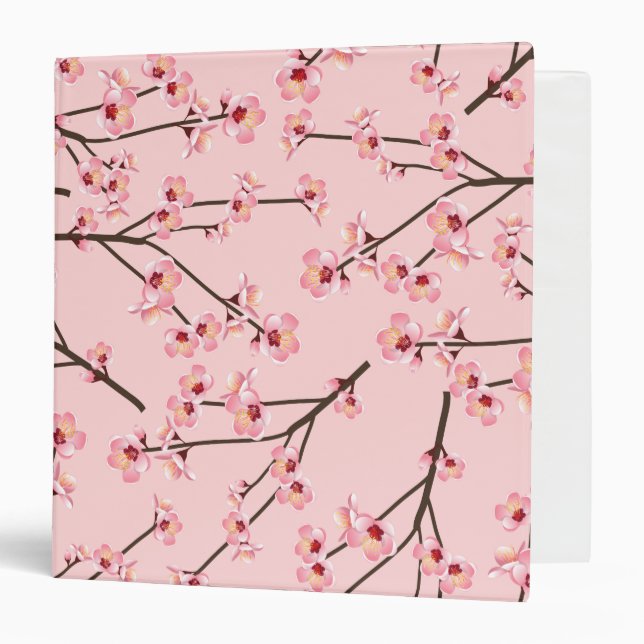 Classeur Fleur de cerise (Devant/Intérieur)