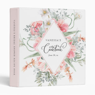 Classeur Fleur de jardin personnalisée Cuisine nuptiale