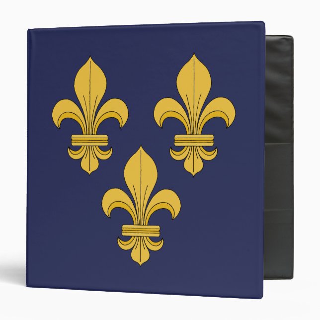 Classeur Fleur de lis (Devant/Intérieur)
