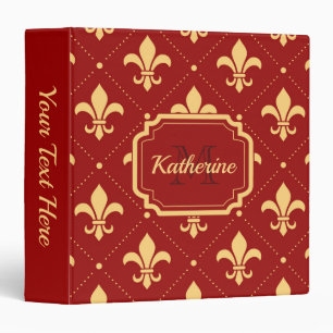 Classeur Fleur de lis Motif