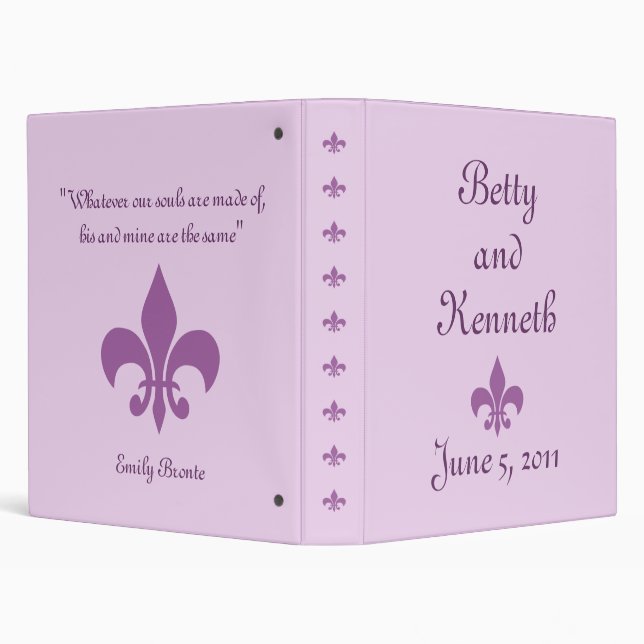 Classeur Fleur de Lise Binder en lilas (Arrière-plan)