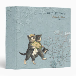 Classeur Fleur de mariée de chats mariages - Aqua