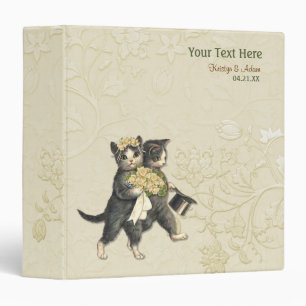 Classeur Fleur de mariée de chats mariages - ivoire